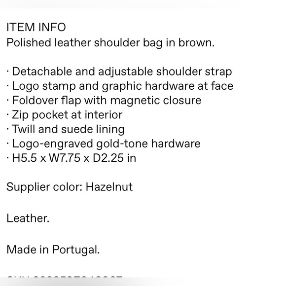 A.P.C Shoulder/Crossbody Bag - BNWT - Picture 8 of 8